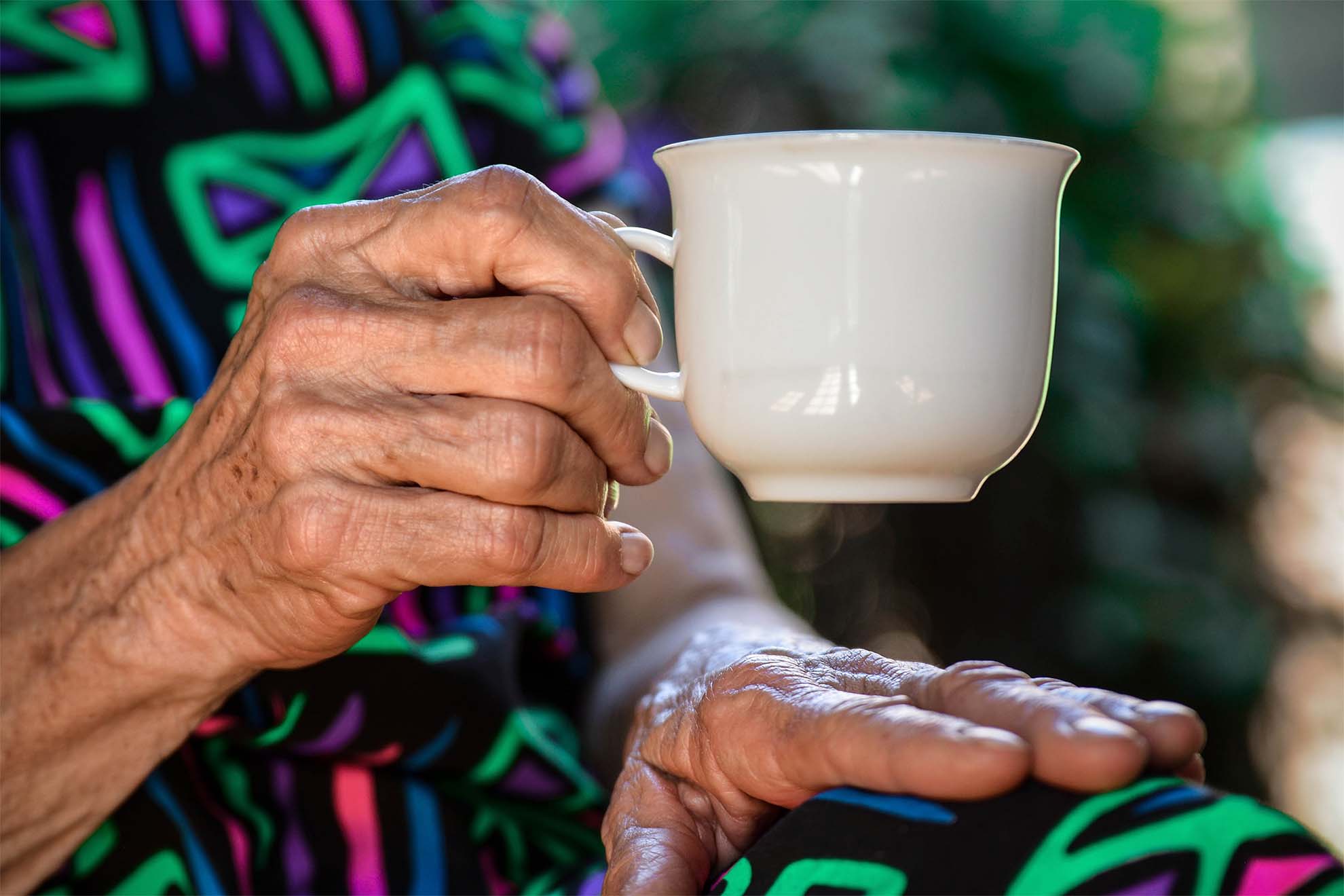 elderly hand