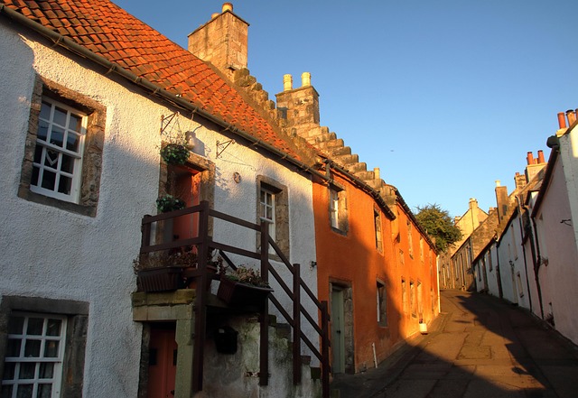old street in Fife, Scotland