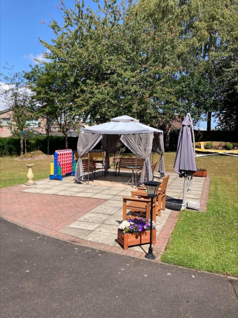 gazebo and garden games